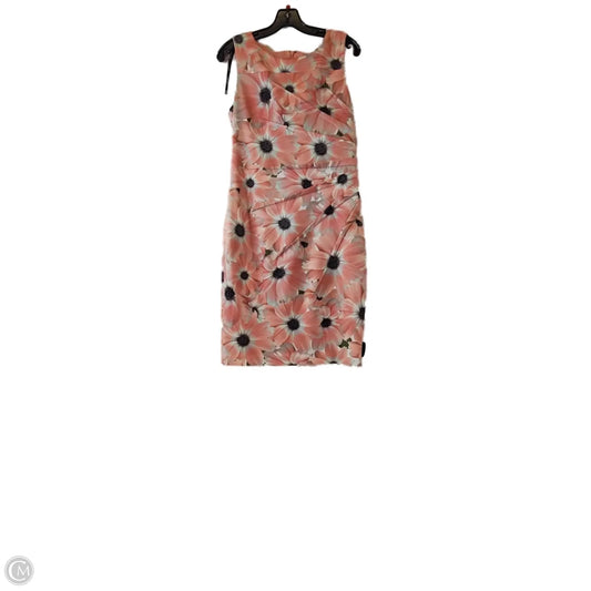Dress Casual Midi By Calvin Klein In Pink, Size: M
