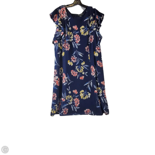 Dress Casual Maxi By Jessica Howard In Blue & Yellow, Size: 3x