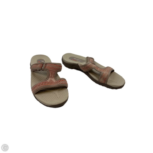 Sandals Flats By Skechers In Tan, Size: 9