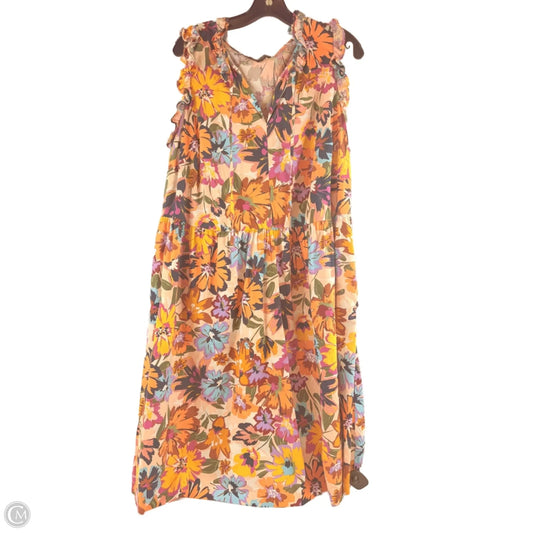 Dress Casual Midi By Maggy London In Multi-colored, Size: Xl
