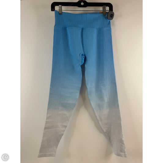 Athletic Leggings By Pink Blush In Blue & White, Size: M