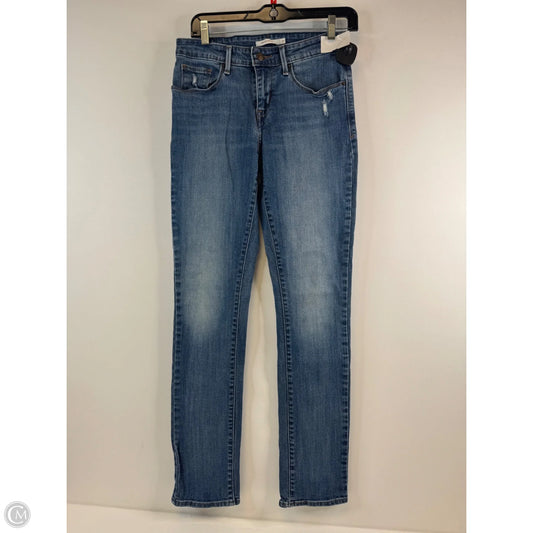 Jeans Skinny By Levis In Blue Denim, Size: 4