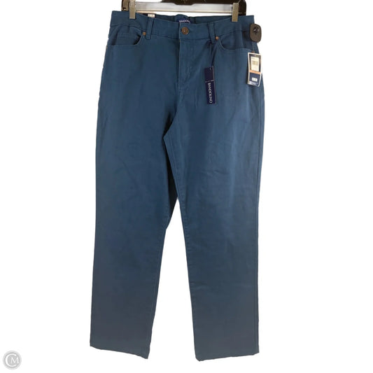 Jeans Straight By Bandolino In Teal, Size: 12