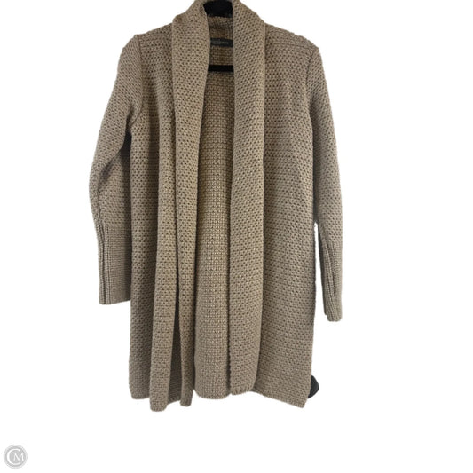 Sweater Cardigan By Clothes Mentor In Tan, Size: M
