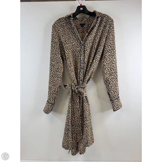 Dress Casual Midi By Ann Taylor In Animal Print, Size: S