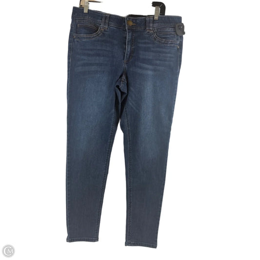 Jeans Skinny By Democracy In Blue Denim, Size: 14