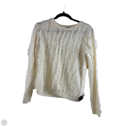 Sweater By Limited In Cream, Size: S