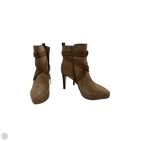 Boots Ankle Heels By White House Black Market In Tan, Size: 7.5