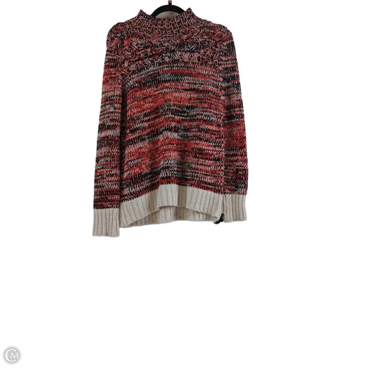 Sweater By Loft In Blue Red & White, Size: M