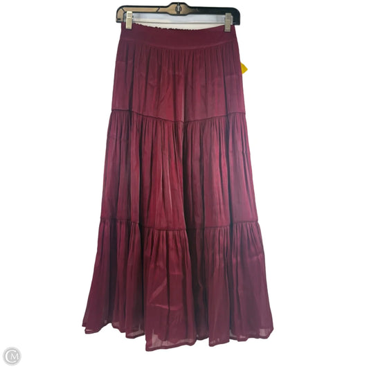 Skirt Maxi By Lc Lauren Conrad In Maroon, Size: 2