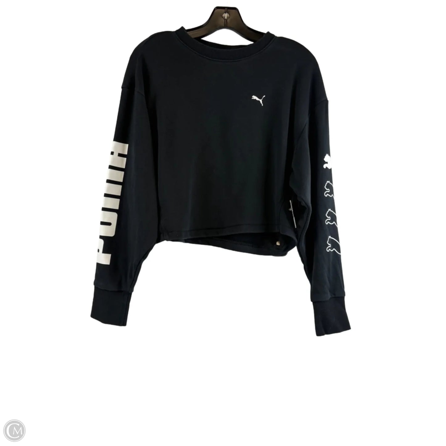 Sweatshirt Crewneck By Puma In Black, Size: S