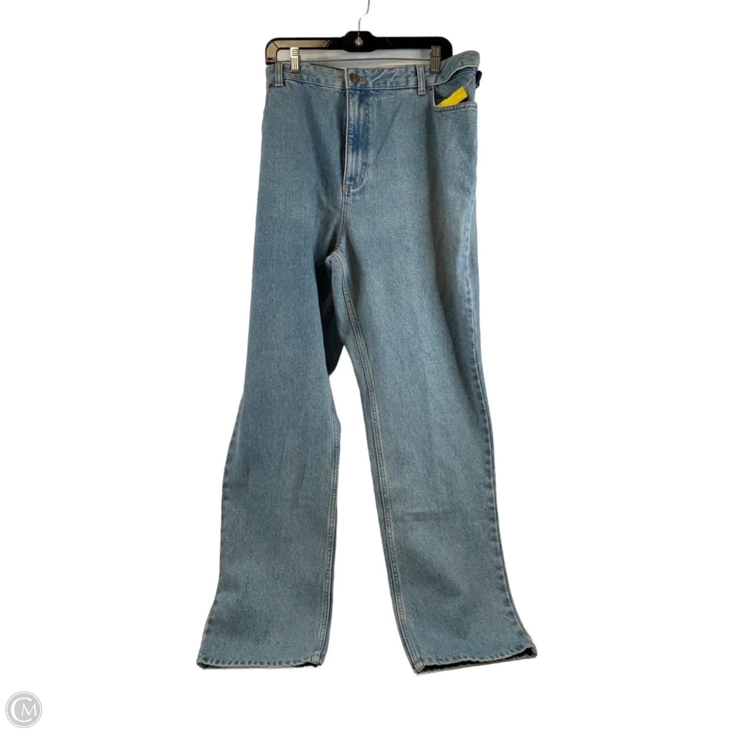 Jeans Straight By Lands End In Blue Denim, Size: 18