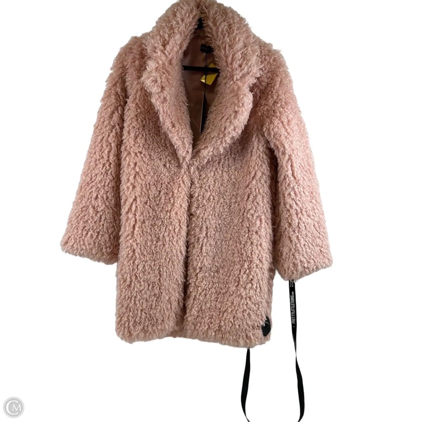 Coat Faux Fur & Sherpa By Pretty Little Thing In Pink, Size: S
