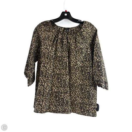 Top Long Sleeve By Talbots In Animal Print, Size: Xs