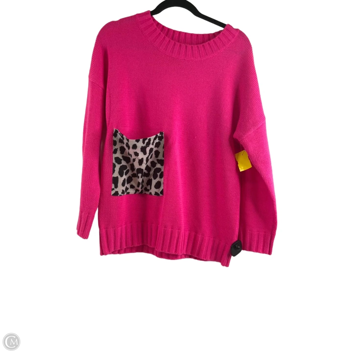 Sweater By Clothes Mentor In Black & Pink, Size: S