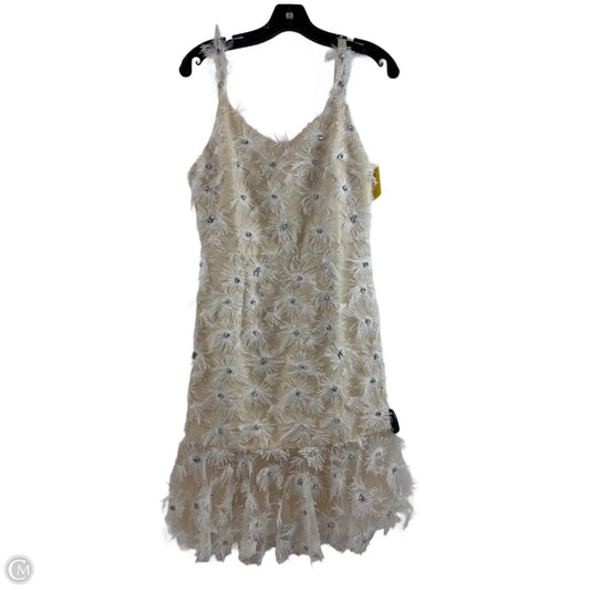 Dress Party Midi By Dee Elly In Silver & Tan, Size: S