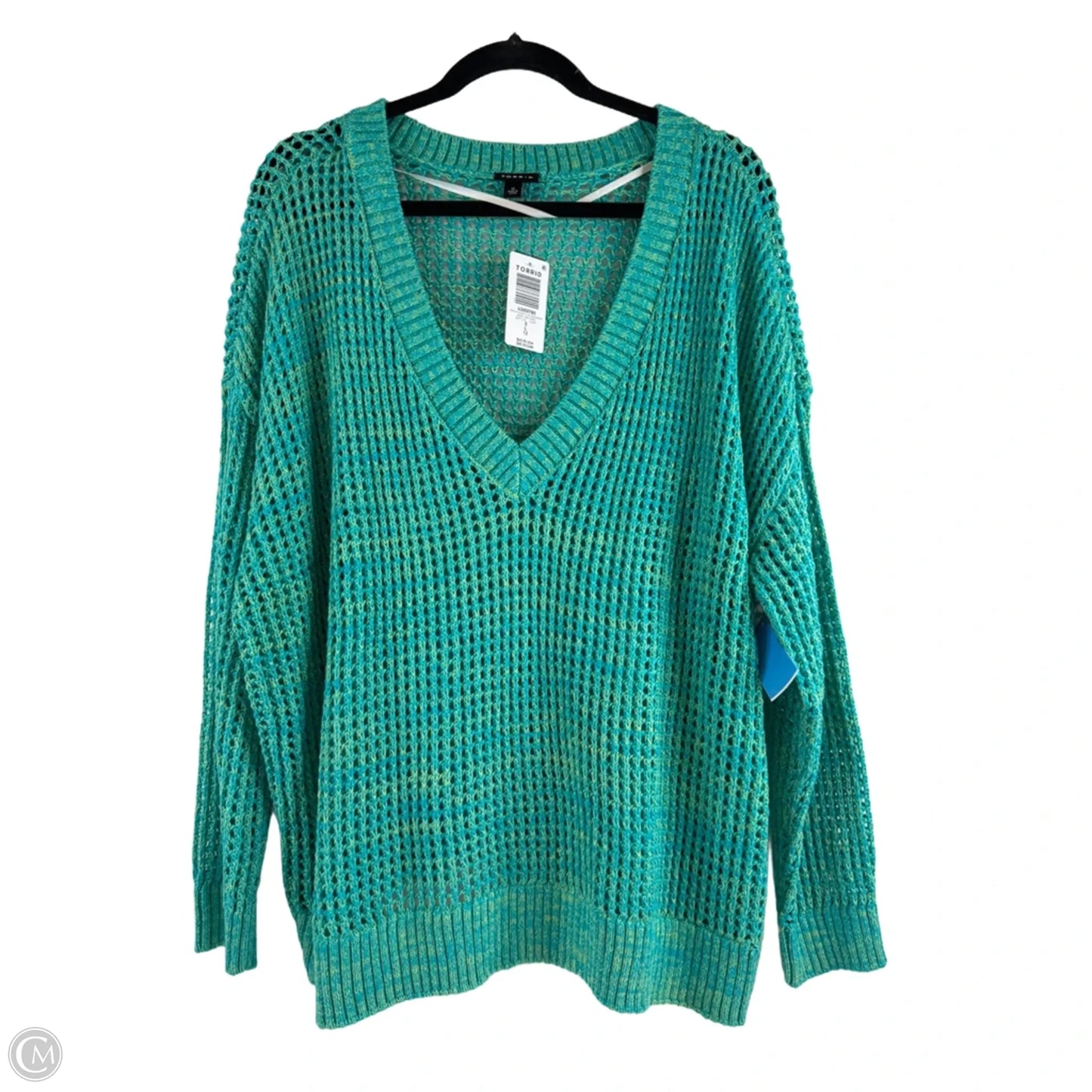 Sweater By Torrid In Teal, Size: L