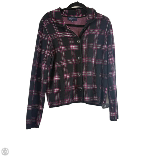 Top Long Sleeve By Jones New York In Black & Purple, Size: L