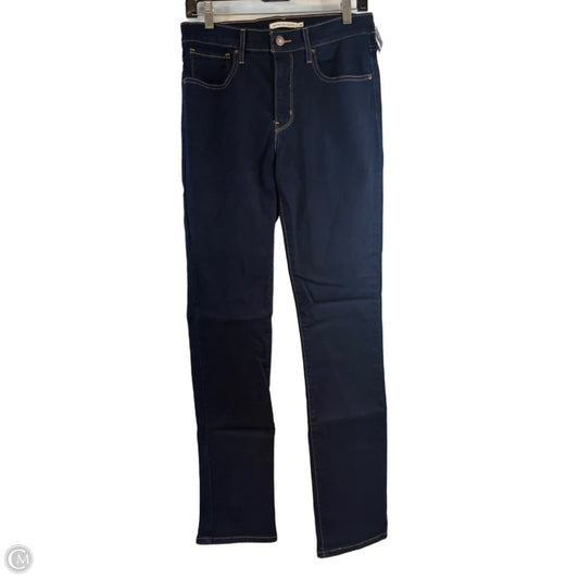 Jeans Straight By Levis In Blue Denim, Size: 8
