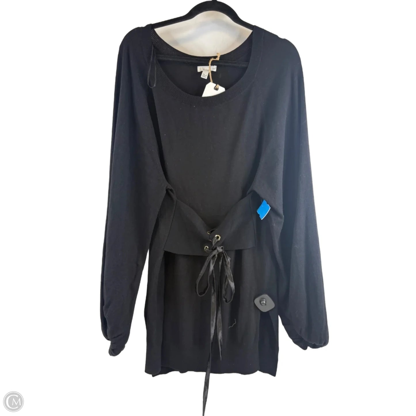 Tunic Long Sleeve By Leith In Black, Size: M