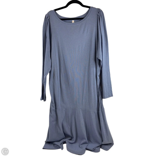 Dress Casual Midi By Daily Practice By Anthropologie In Blue, Size: 2x