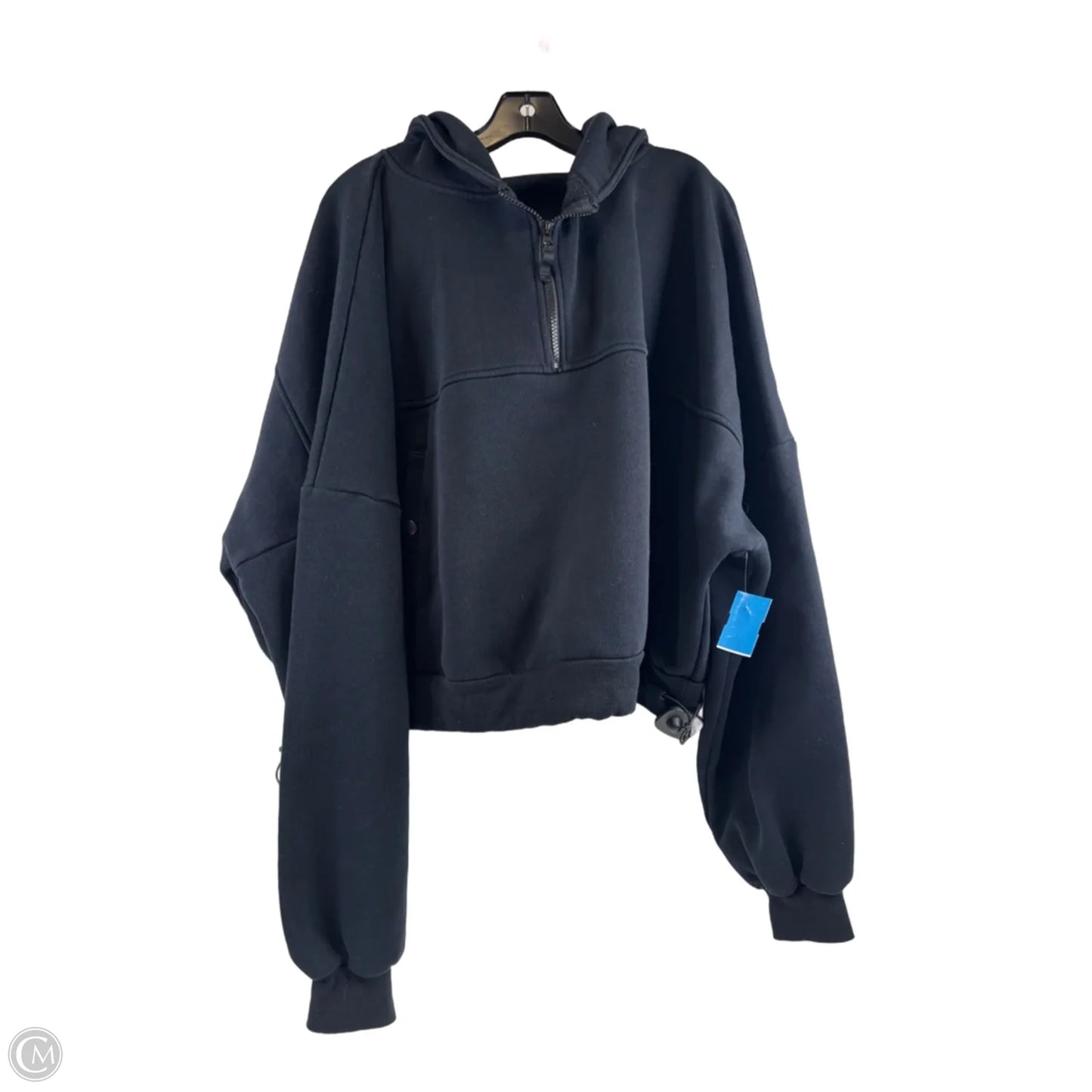 Athletic Sweatshirt Hoodie By Clothes Mentor In Black, Size: 3x