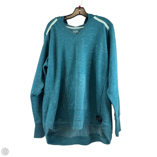 Athletic Sweatshirt Hoodie By Tek Gear In Teal, Size: 2x