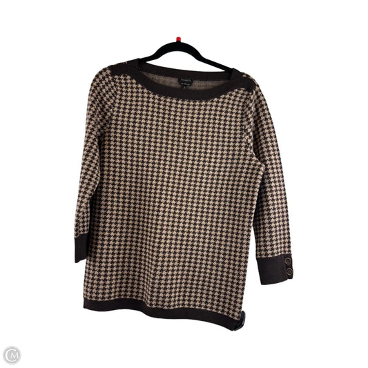 Sweater By Talbots In Brown & Tan, Size: M