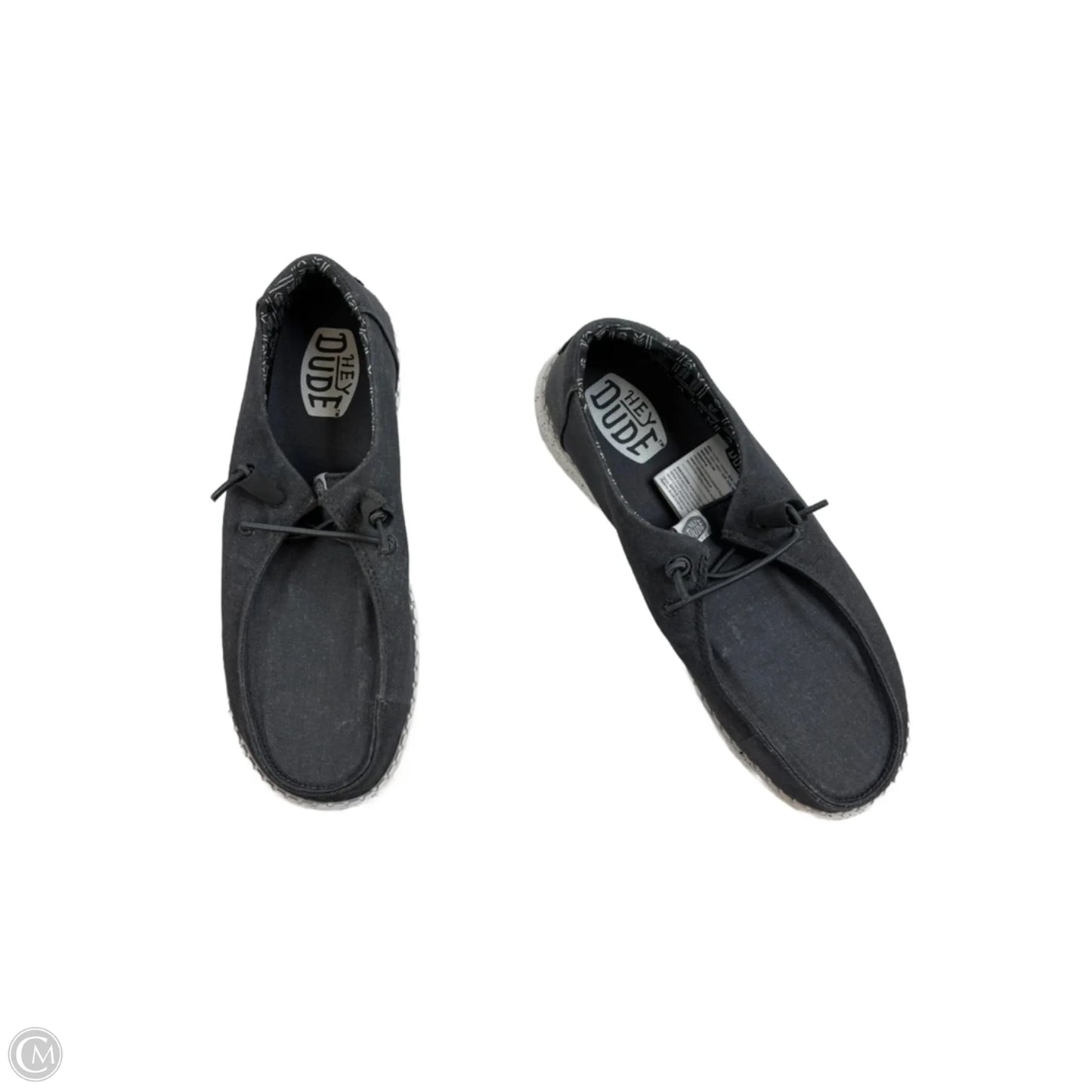 Shoes Flats By Hey Dude In Grey, Size: 10