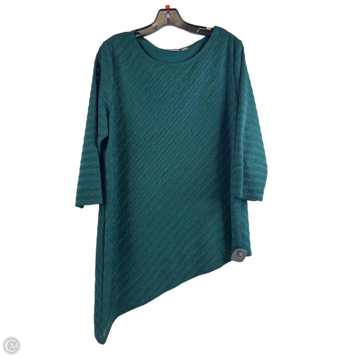 Top Long Sleeve By Chicos In Green, Size: L