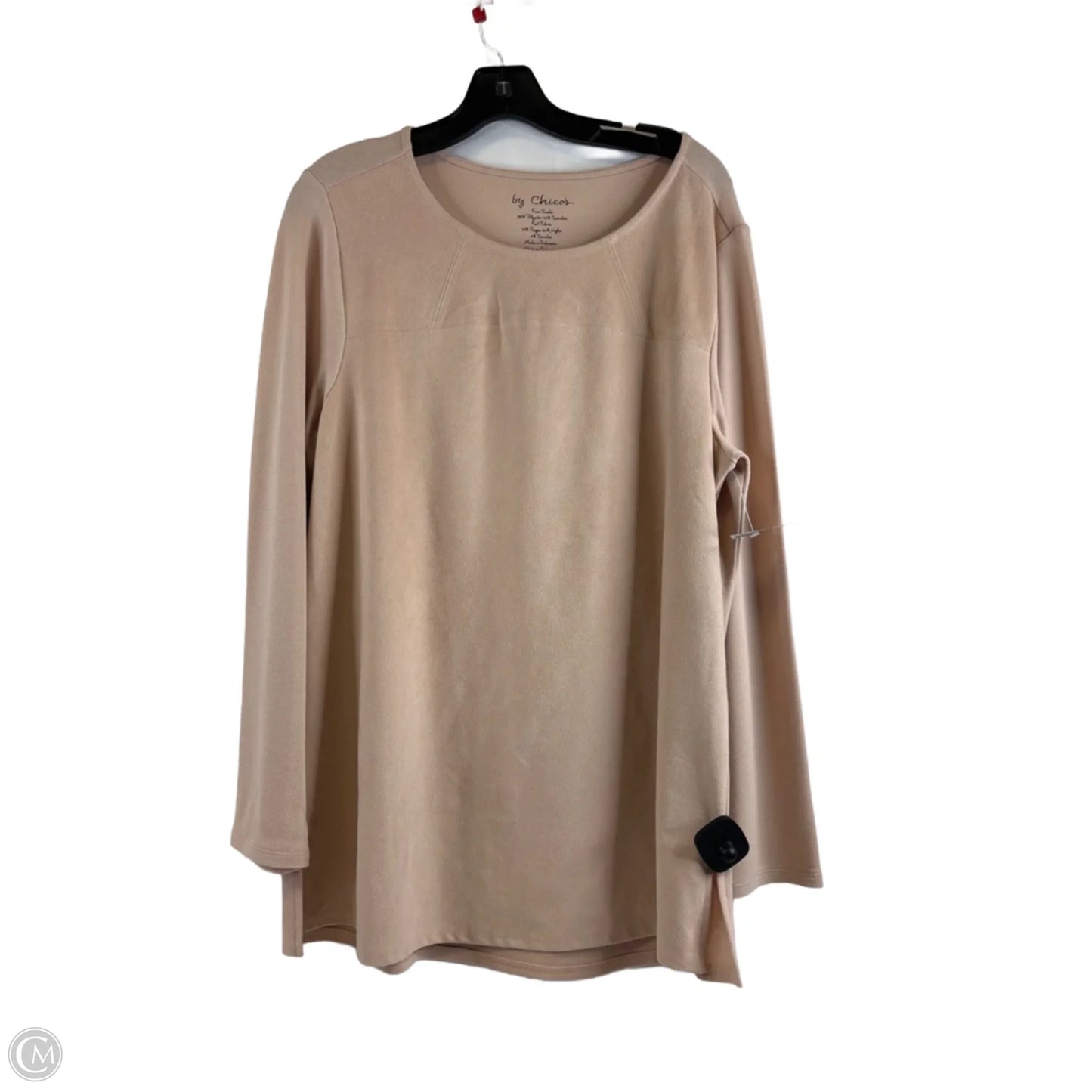 Top Long Sleeve By Chicos In Tan, Size: L