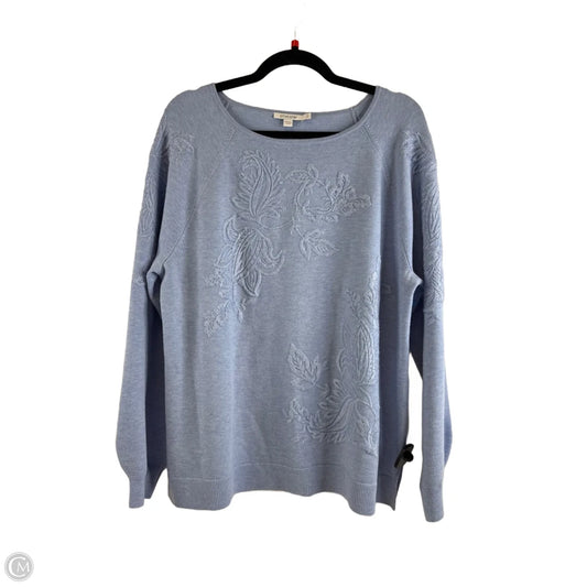 Sweater By Chicos In Blue, Size: L