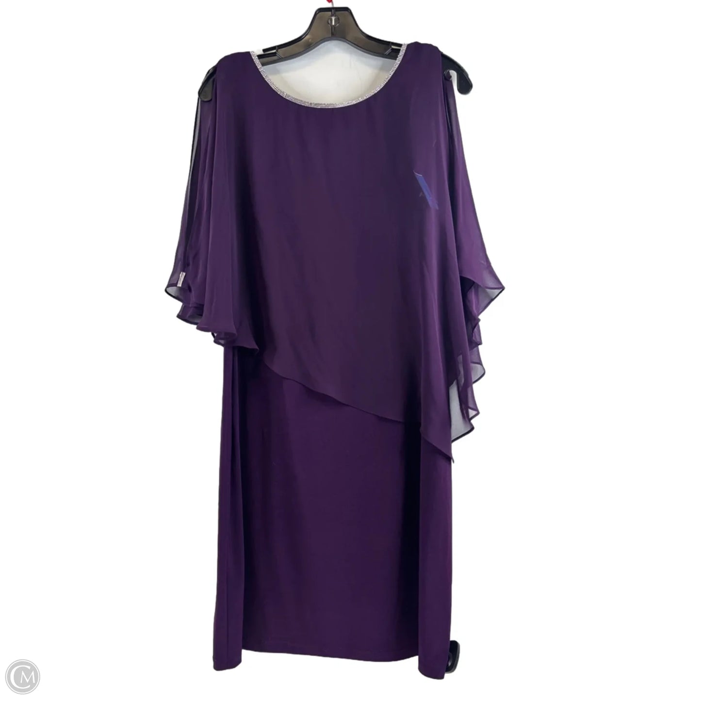 Dress Party Midi By Msk In Purple, Size: M