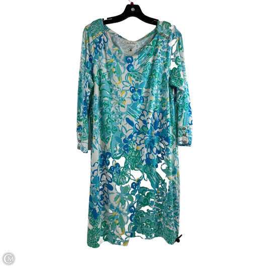 Dress Designer By Lilly Pulitzer In Blue & Green, Size: Xl