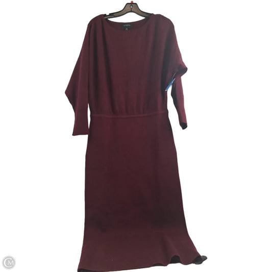 Dress Sweater By Banana Republic In Maroon, Size: M