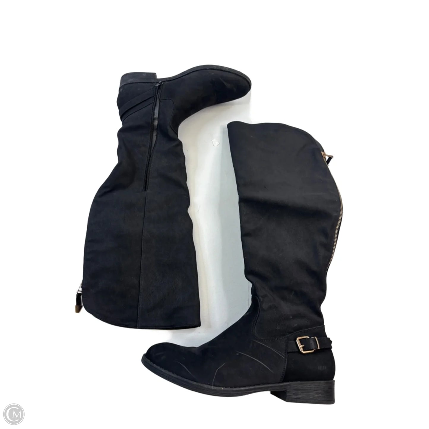 Boots Knee Heels By Steve Madden In Black, Size: 11