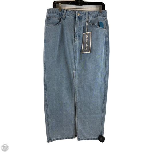 Skirt Maxi By Clothes Mentor In Blue Denim, Size: 10