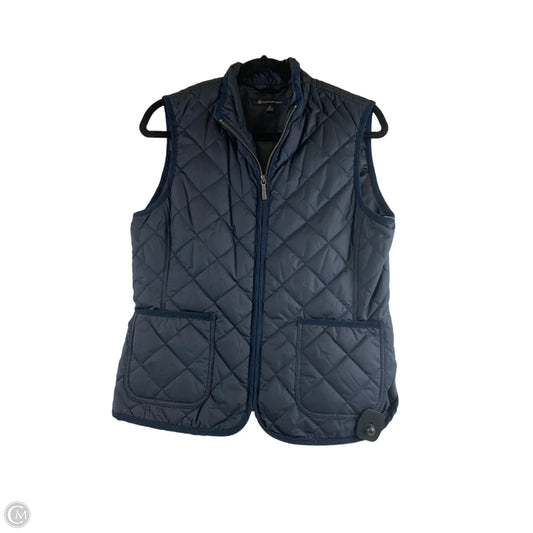 Vest Puffer & Quilted By Brooks Brothers In Blue, Size: M