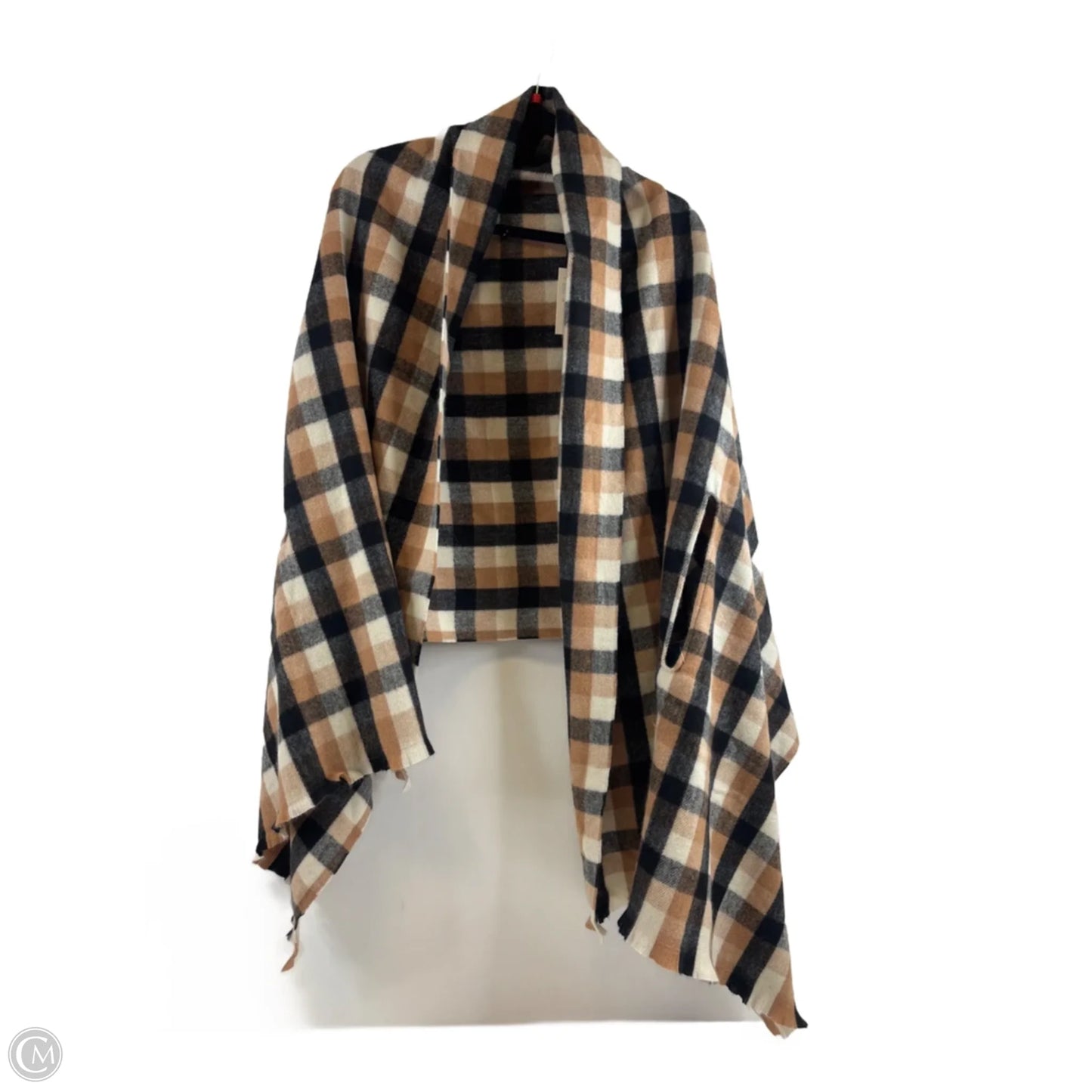 Shawl By A New Day In Plaid Pattern, Size: Osfm
