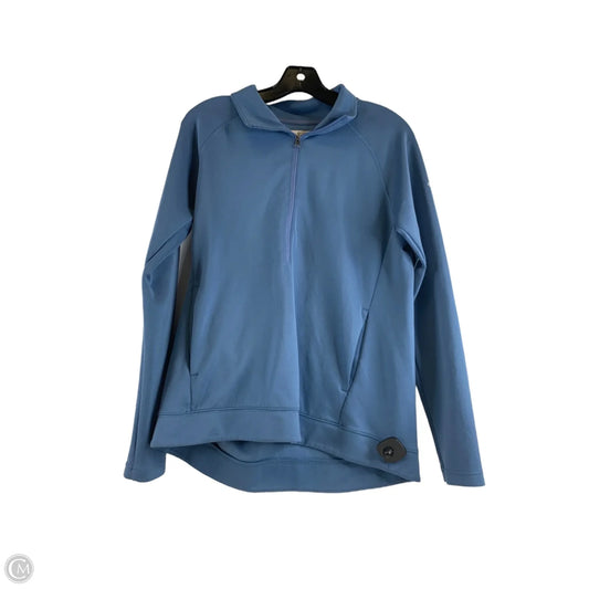 Athletic Top Long Sleeve Collar By Columbia In Blue, Size: S
