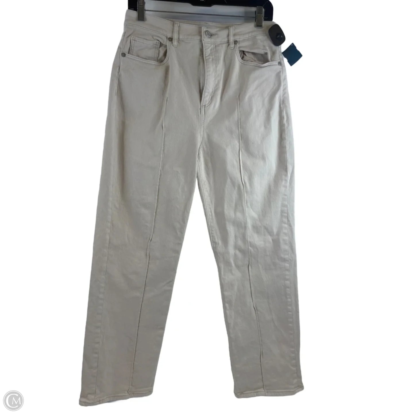 Jeans Straight By Loft In Cream, Size: 6