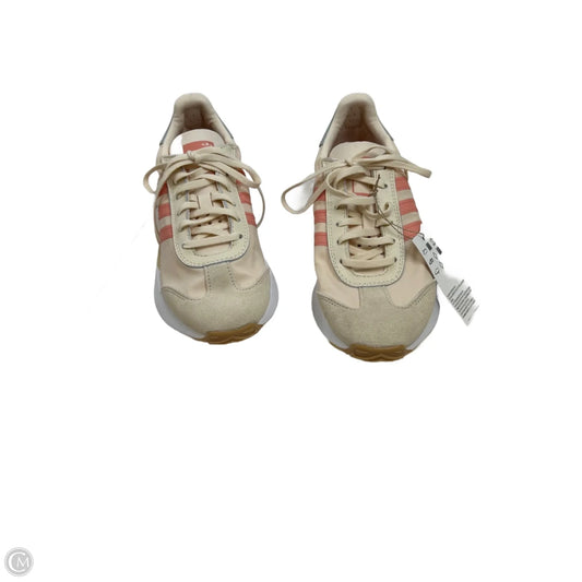 Shoes Athletic By Adidas In Cream & Pink, Size: 6