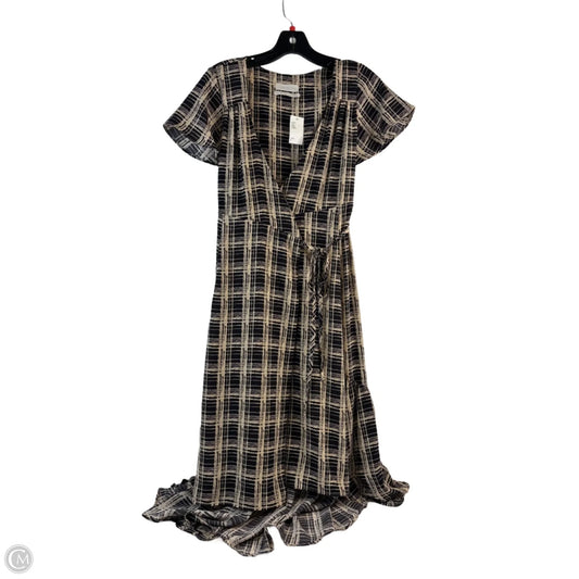 Dress Casual Maxi By Urban Outfitters In Black & Tan, Size: S