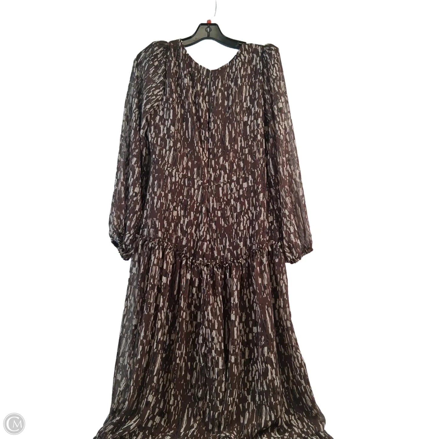 Dress Casual Maxi By Astr In Brown & Cream, Size: M