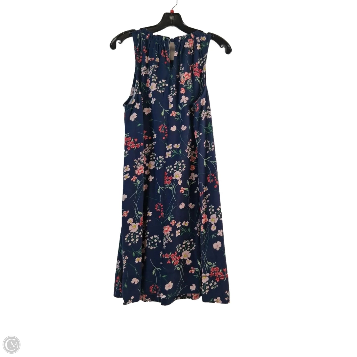 Dress Casual Midi By Loft In Blue & Red, Size: S
