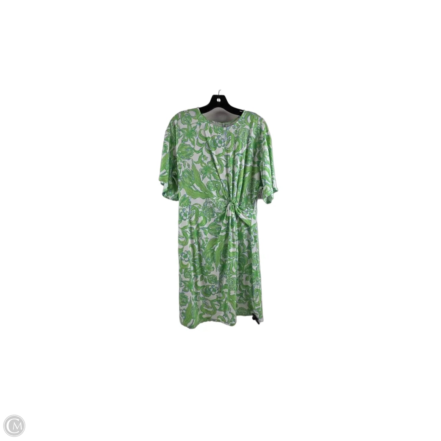 Dress Designer By Lilly Pulitzer In Green & White, Size: M