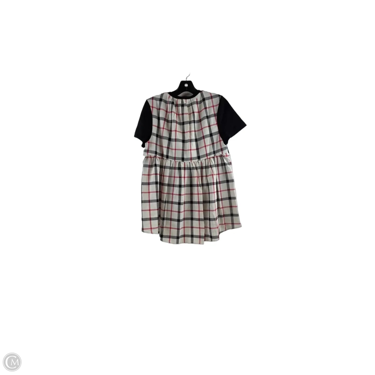 Top Short Sleeve By English Factory In Black & Cream, Size: M