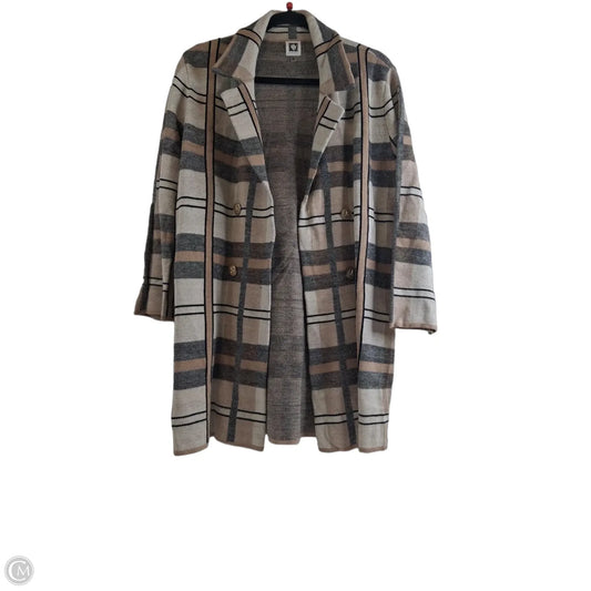 Blazer By Anne Klein In Black & Tan, Size: L