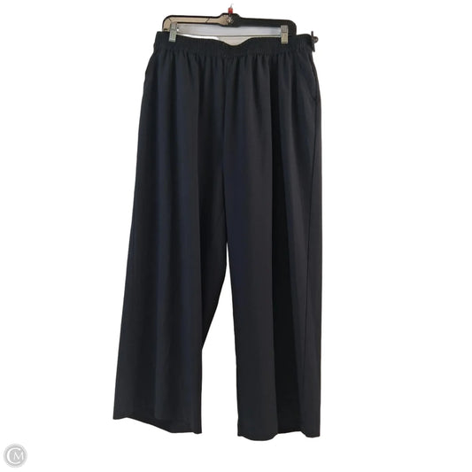 Pants Wide Leg By Modern Works In Black, Size: 1x