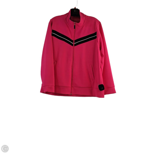 Athletic Jacket By Be Inspired In Pink, Size: Xl